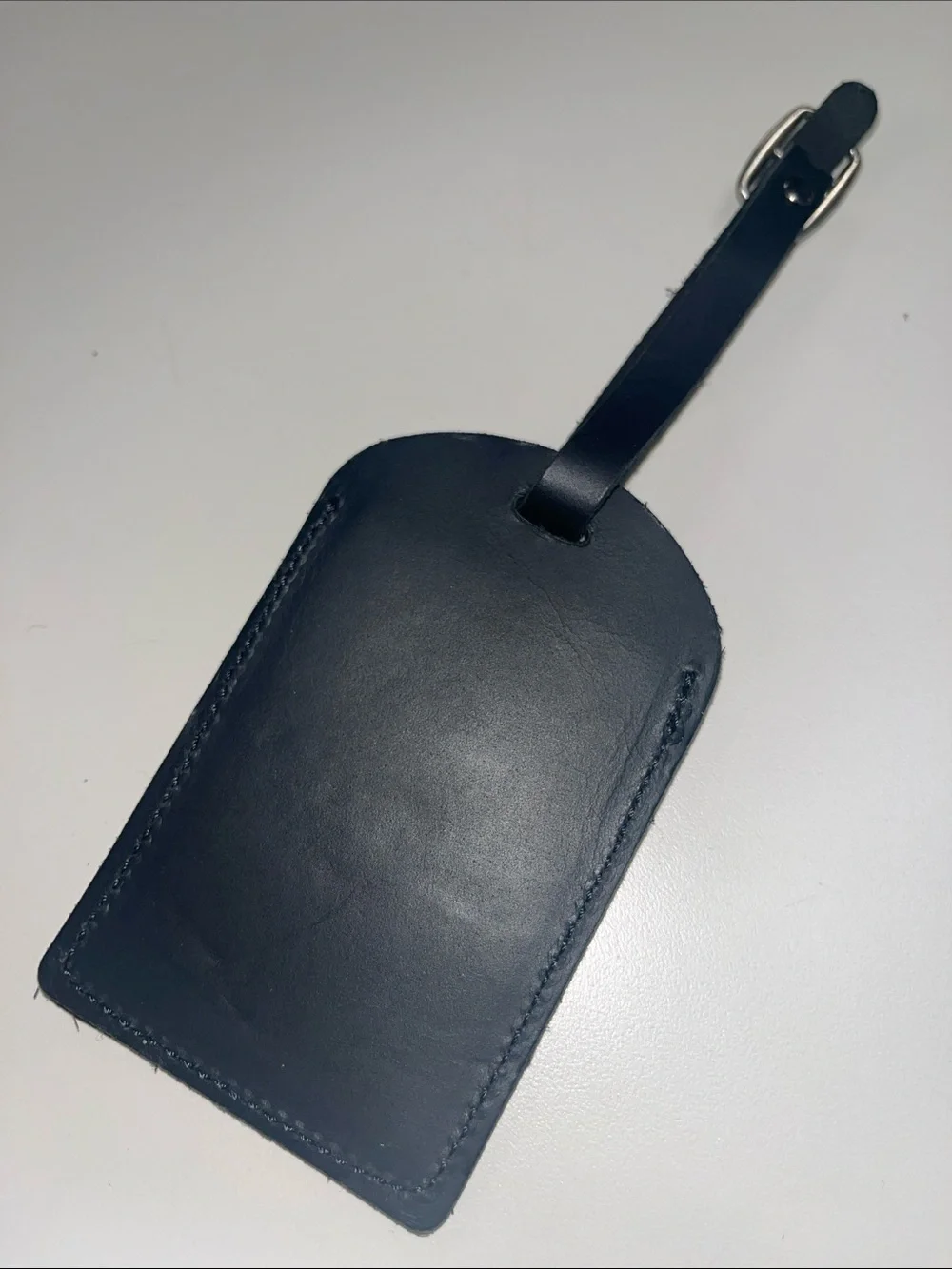 Source Unknown Black Luggage Tag with Buckle Strap